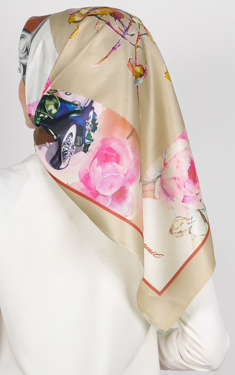 Piramit Tafta Dijital Eşarp 1922-3