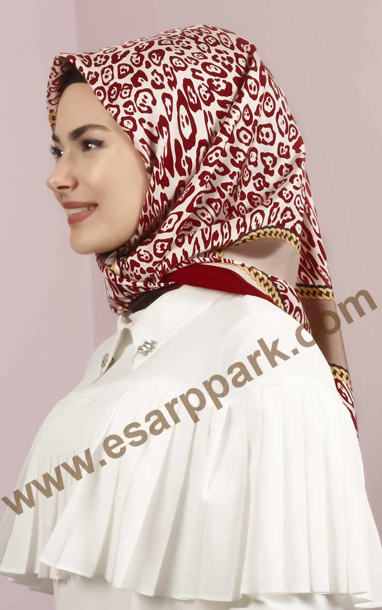 3559-24 ARMİNE İPEK VİZON BORDO