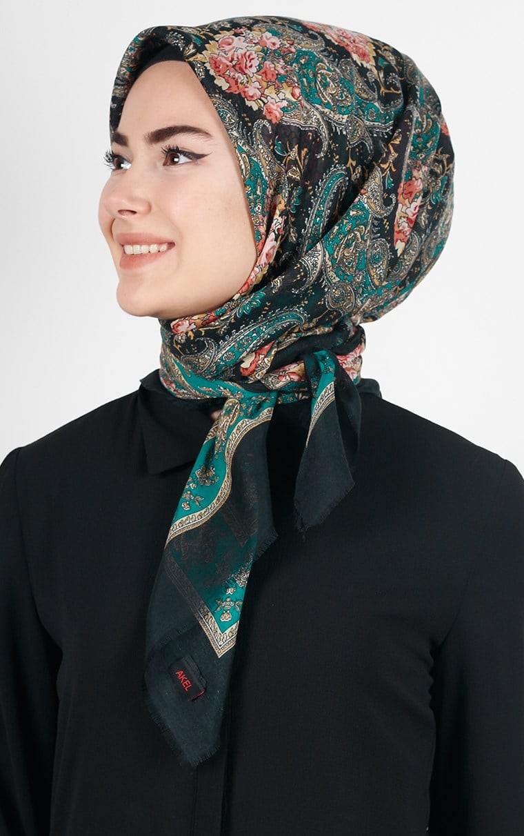 Akel Pamuklu 140x140 Cm Eşarp 1080-1