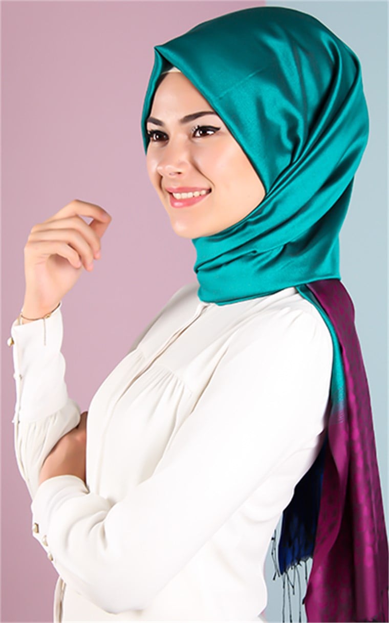 500-0015-14 ÇİFT YÖNLÜ İPEKSİ ŞAL