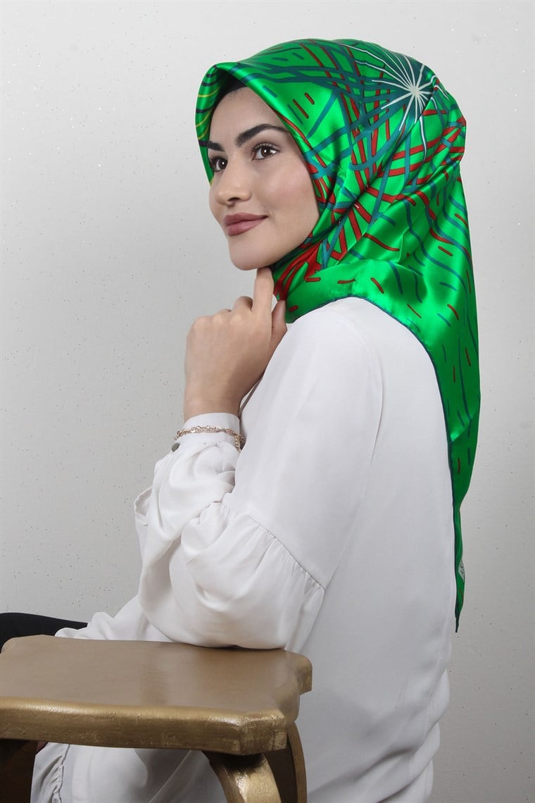 4504-35 ARMİNE İPEK SİYAH SARI