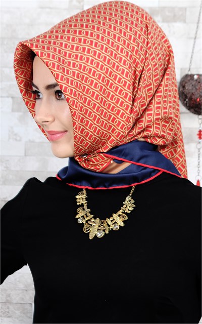 102-0019-09 U.S POLO ASSN EŞARP MERCAN LACİVERT