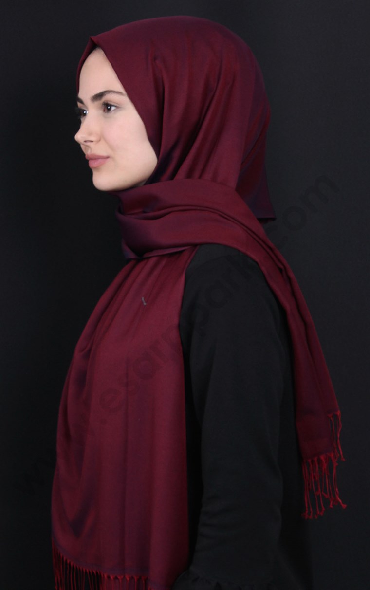 500-0001-02  ÇİFT YÖNLÜ İPEKSİ ŞAL