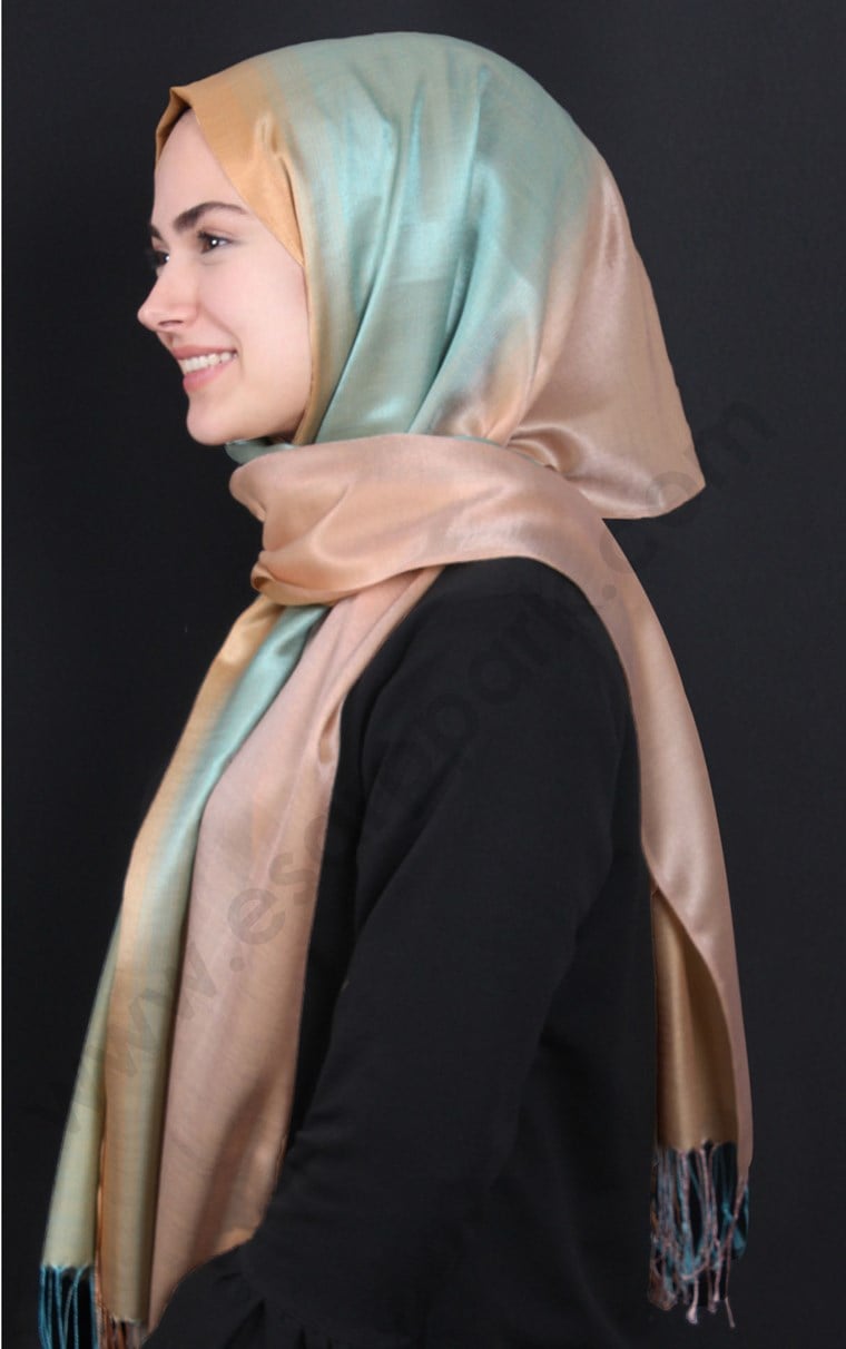 500-0001-06  ÇİFT YÖNLÜ İPEKSİ ŞAL 
