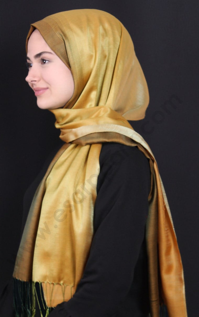 500-0001-23 ÇİFT YÖNLÜ İPEKSİ ŞAL 