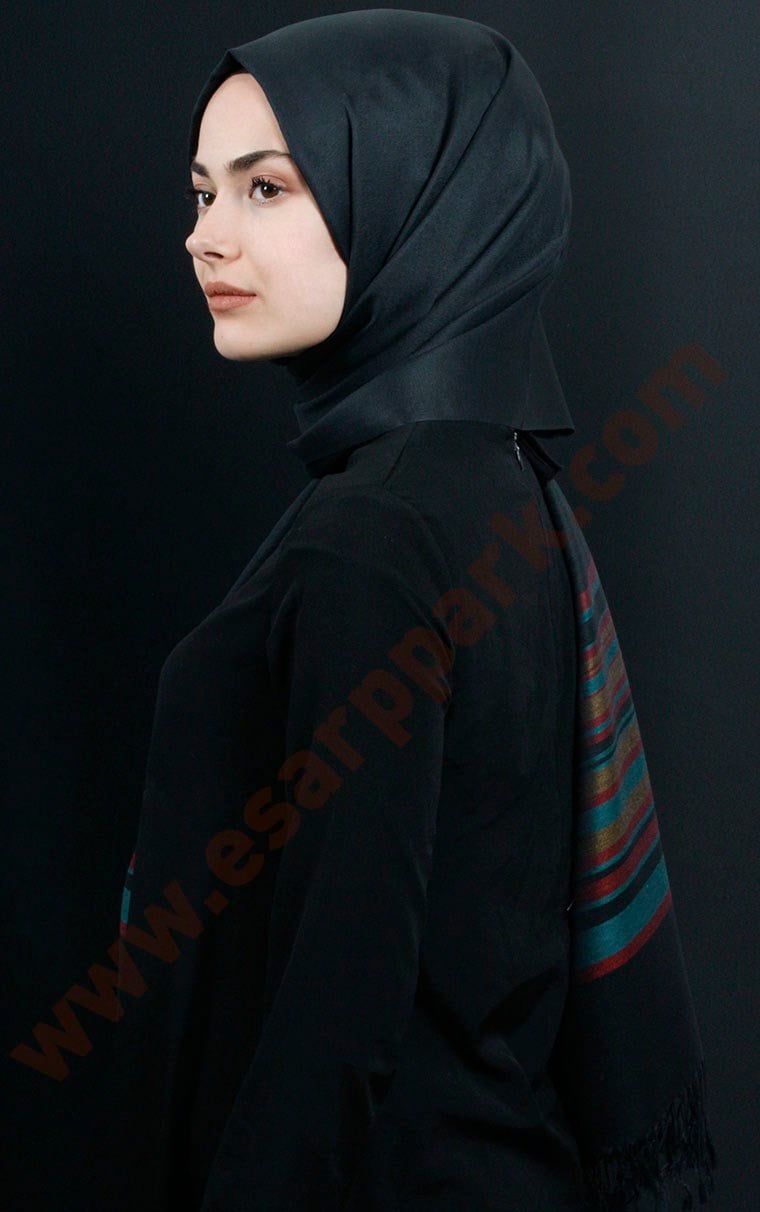 500-0001-29 ÇİFT YÖNLÜ İPEKSİ ŞAL TURUNCU