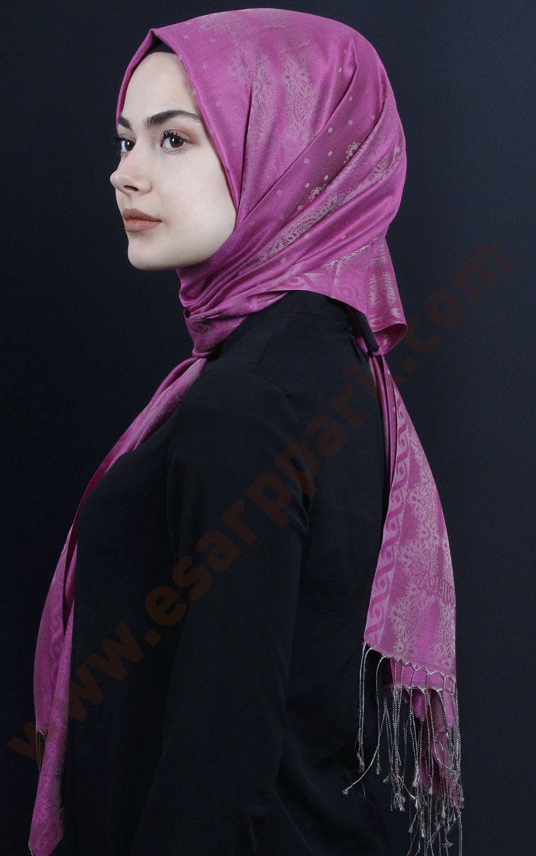 500-0002-05  ÇİFT YÖNLÜ İPEKSİ ŞAL