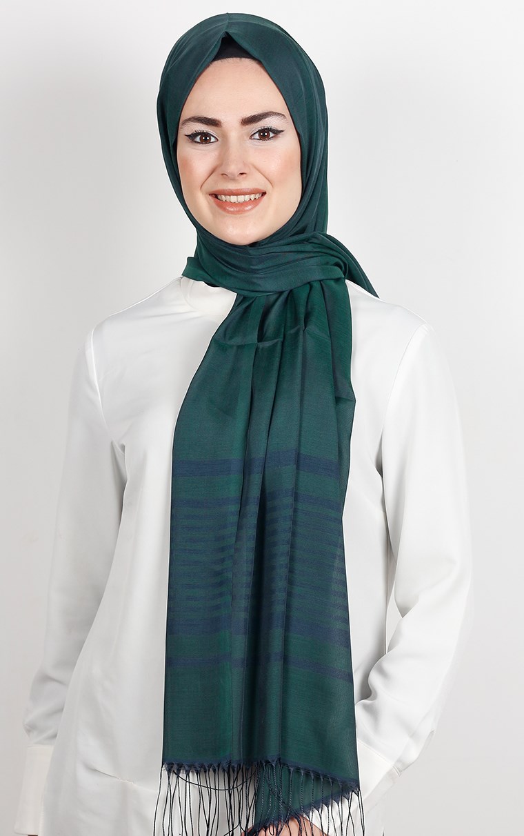 500-0002-10  ÇİFT YÖNLÜ İPEKSİ ŞAL 