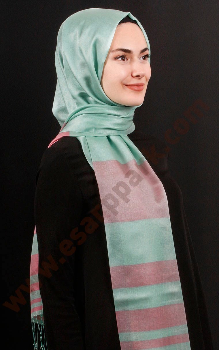 500-0013-35 ÇİFT YÖNLÜ İPEKSİ ŞAL