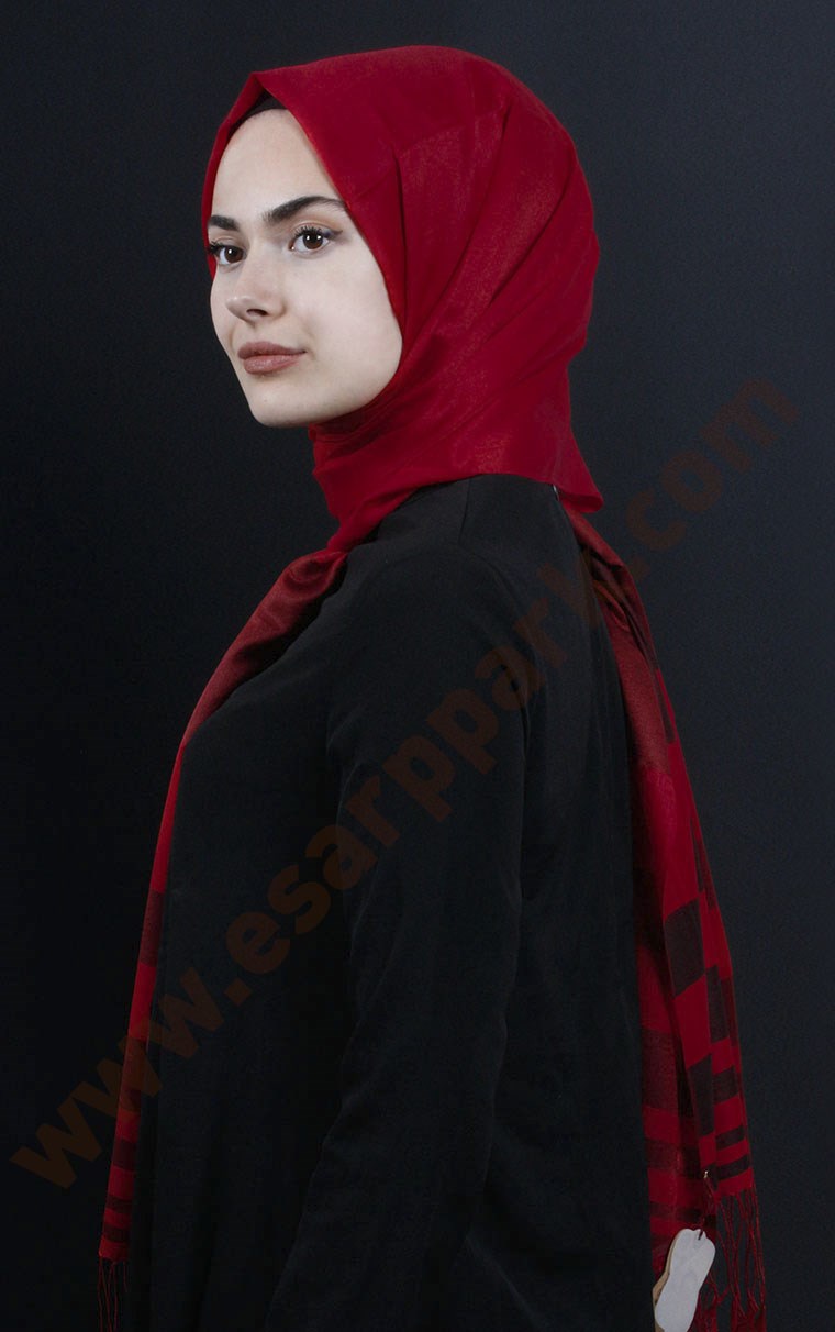 500-0013-51 ÇİFT YÖNLÜ İPEKSİ ŞAL