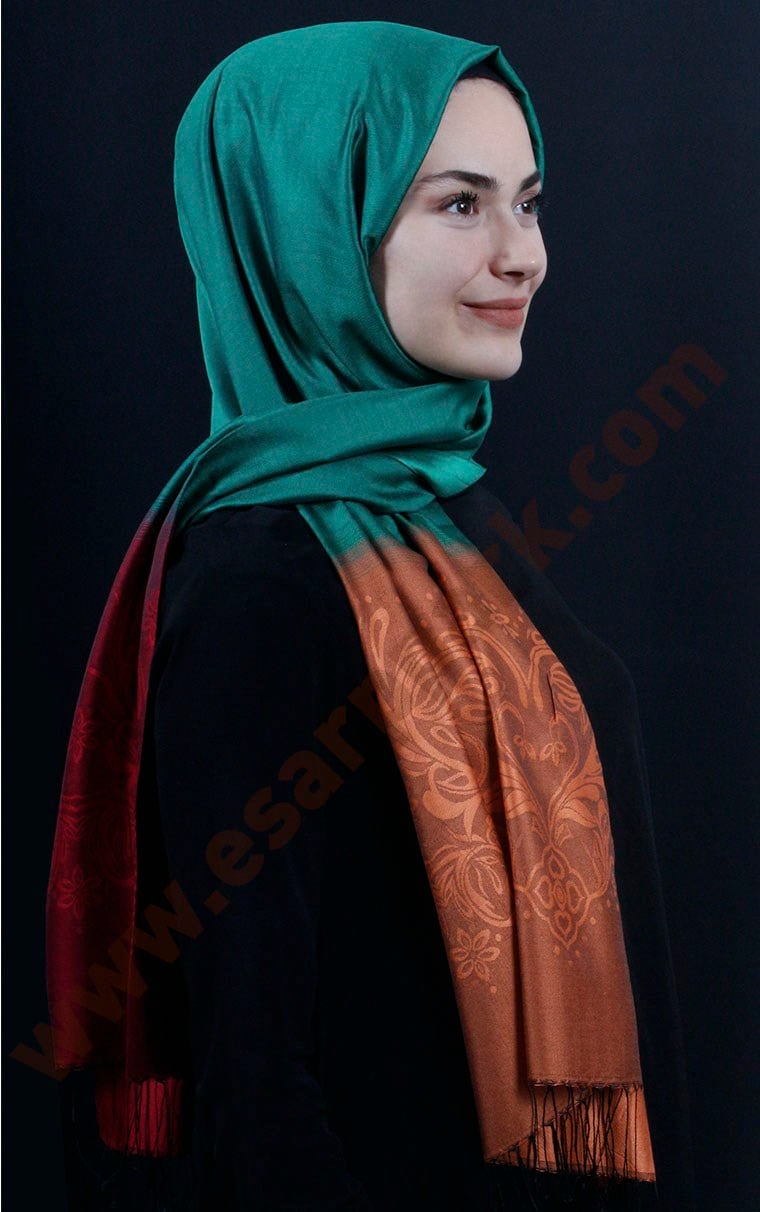 500-0015-21 ÇİFT YÖNLÜ İPEKSİ ŞAL