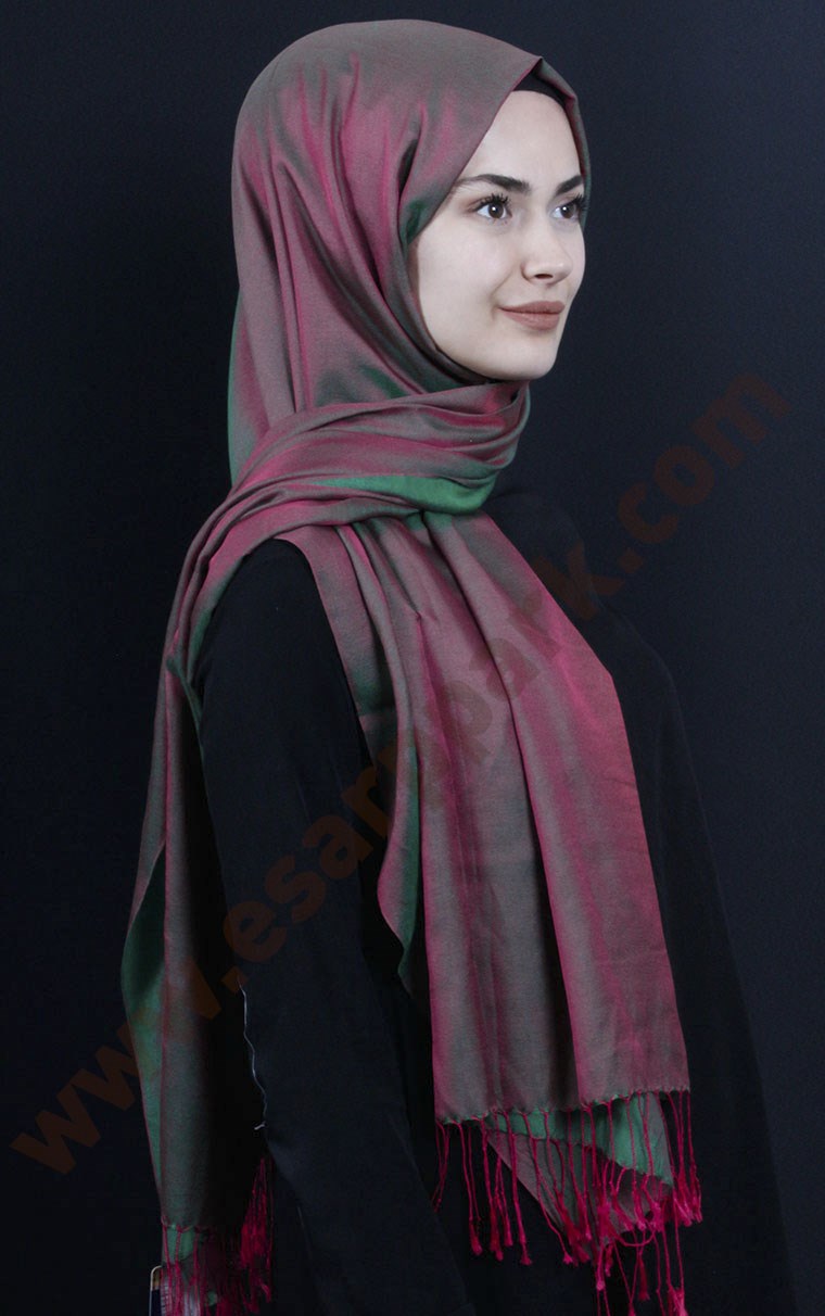 500-0015-31 ÇİFT YÖNLÜ İPEKSİ ŞAL