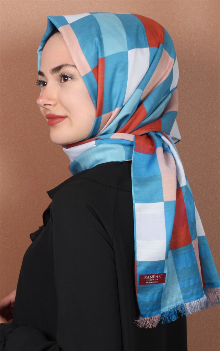 506-0002-05  EMİTASYON İPEK ŞAL NAR ÇİÇEĞİ