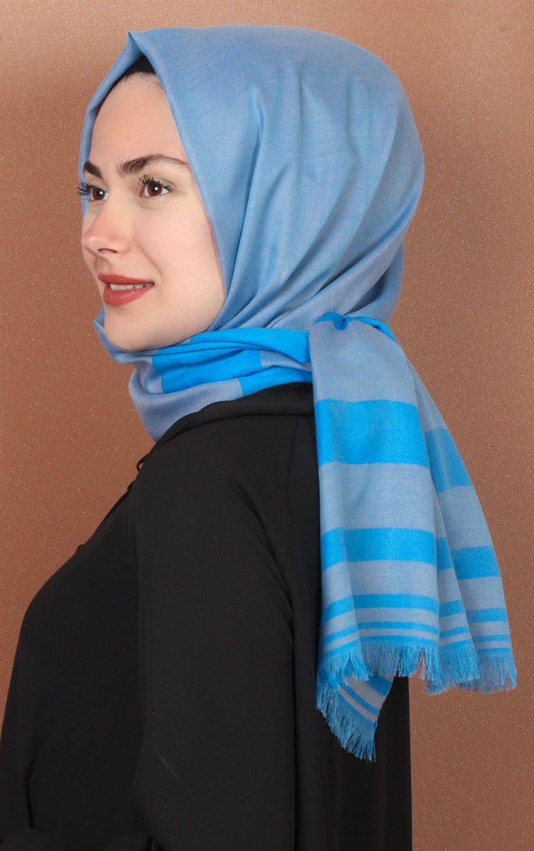 506-0002-09 EMİTASYON İPEK ŞAL GRİ SİYAH