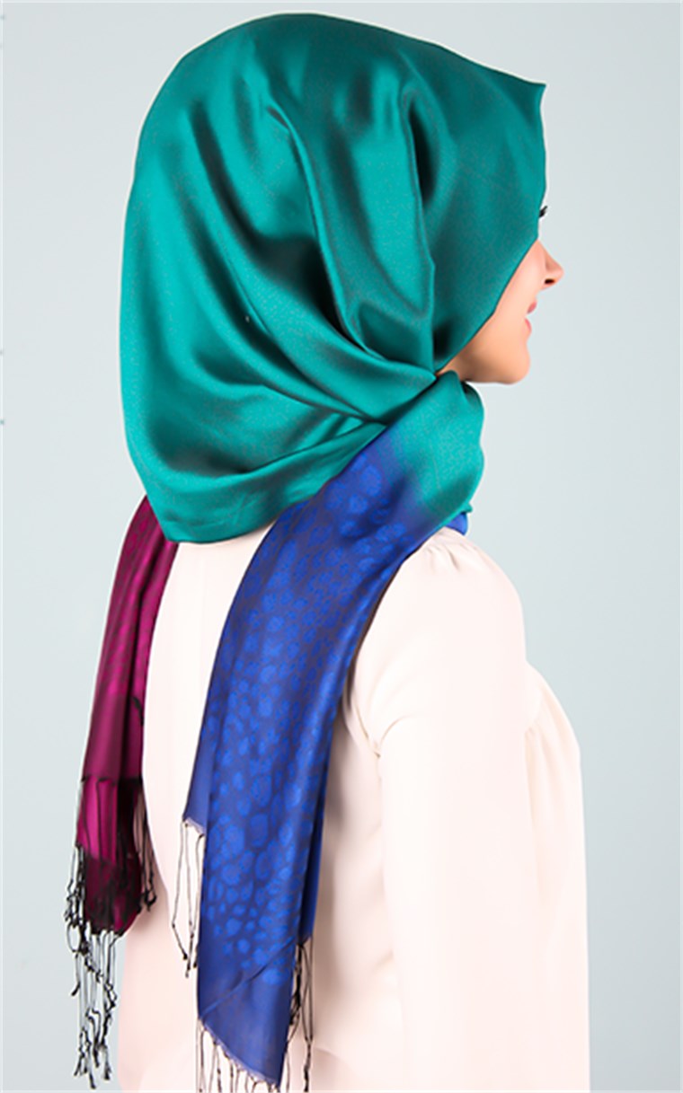 500-0015-14 ÇİFT YÖNLÜ İPEKSİ ŞAL