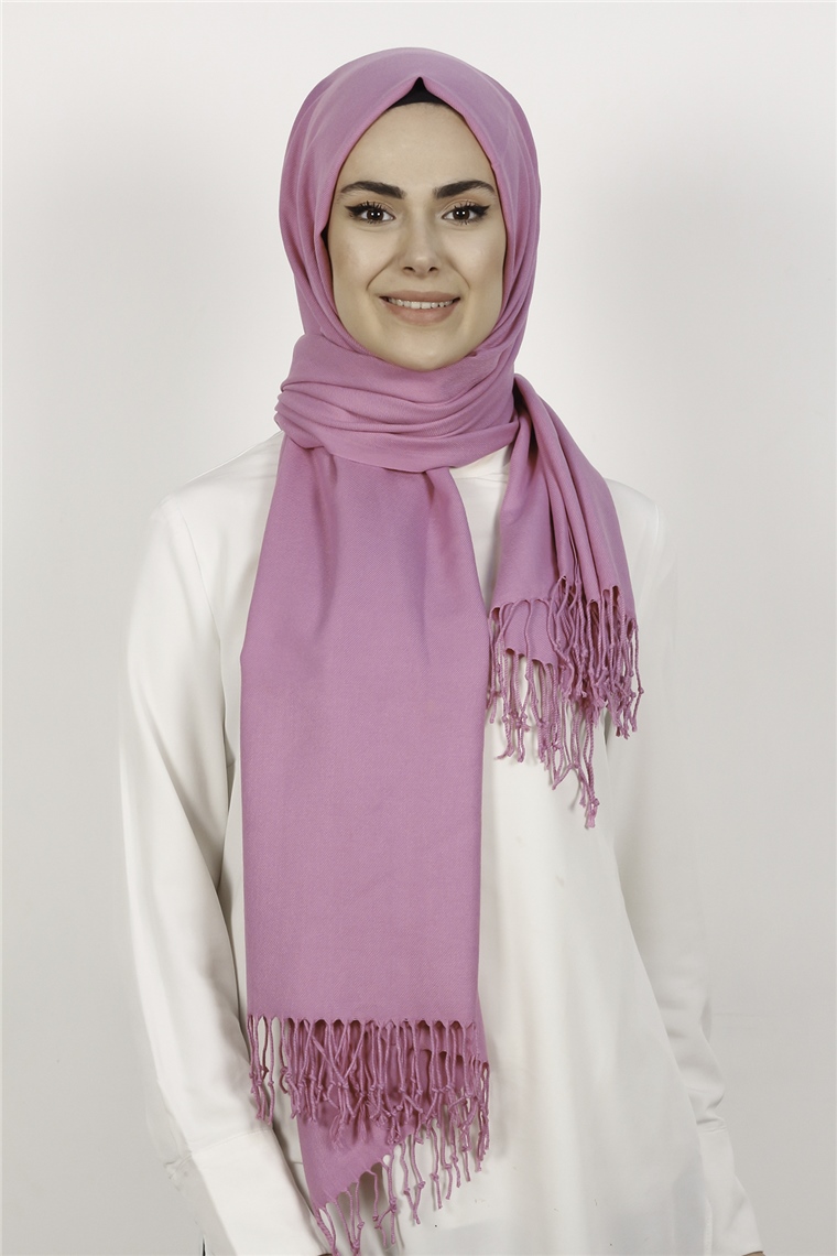 Kalın Paşmina Şal 520-0001-15 Pembe