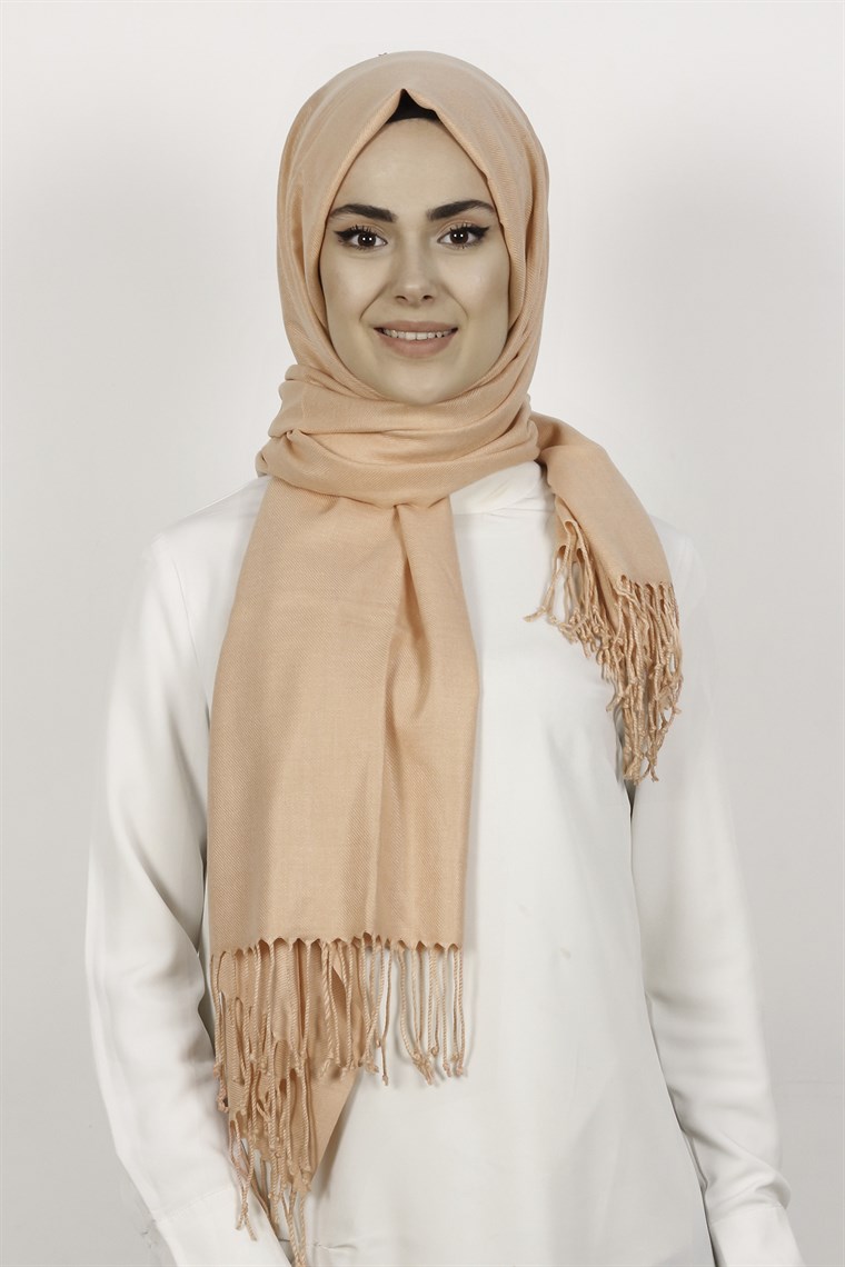 Kalın Paşmina Şal 520-0001-18 Somon