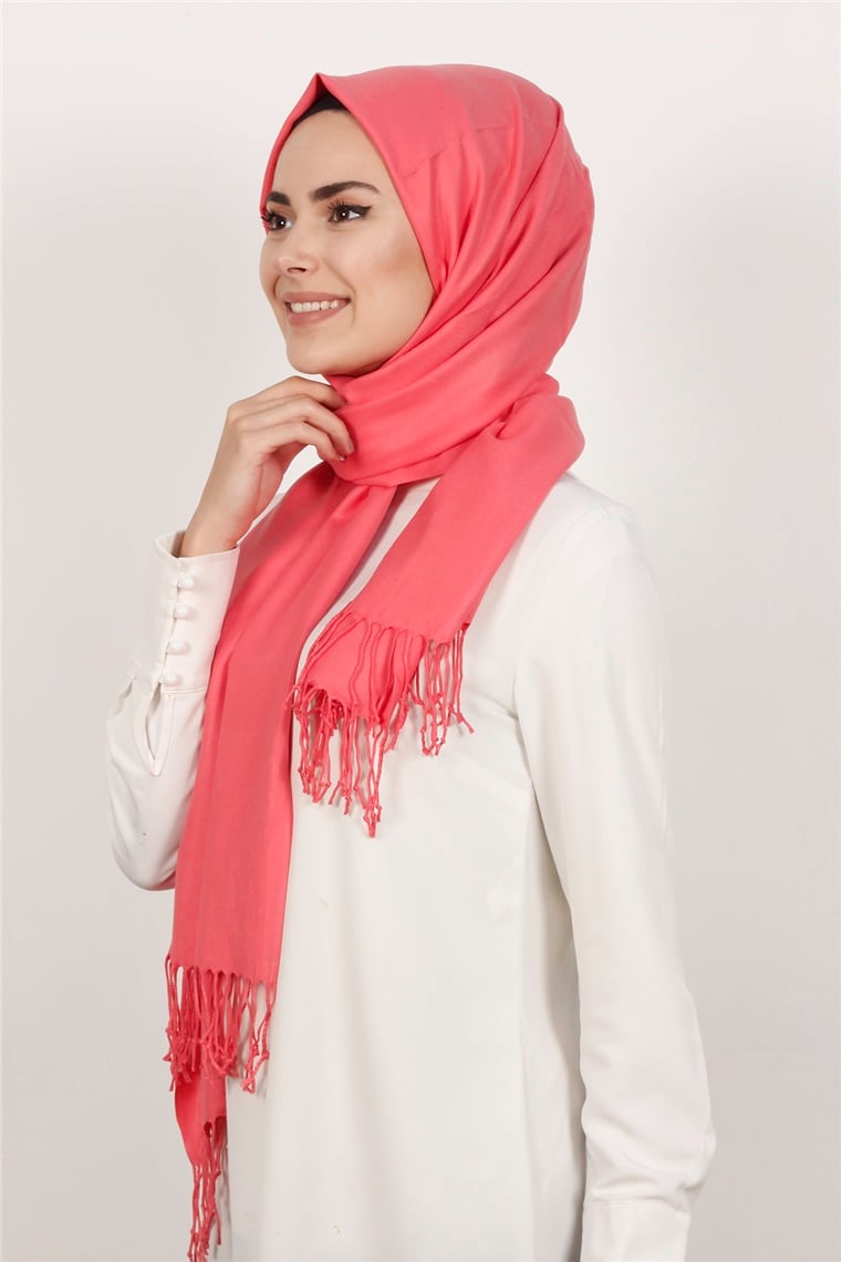 Kalın Paşmina Şal 520-0001-34 Pembe