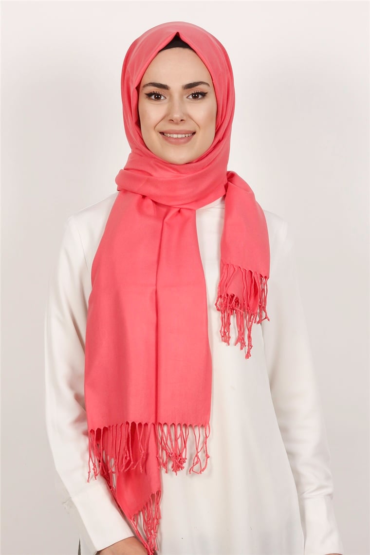 Kalın Paşmina Şal 520-0001-34 Pembe