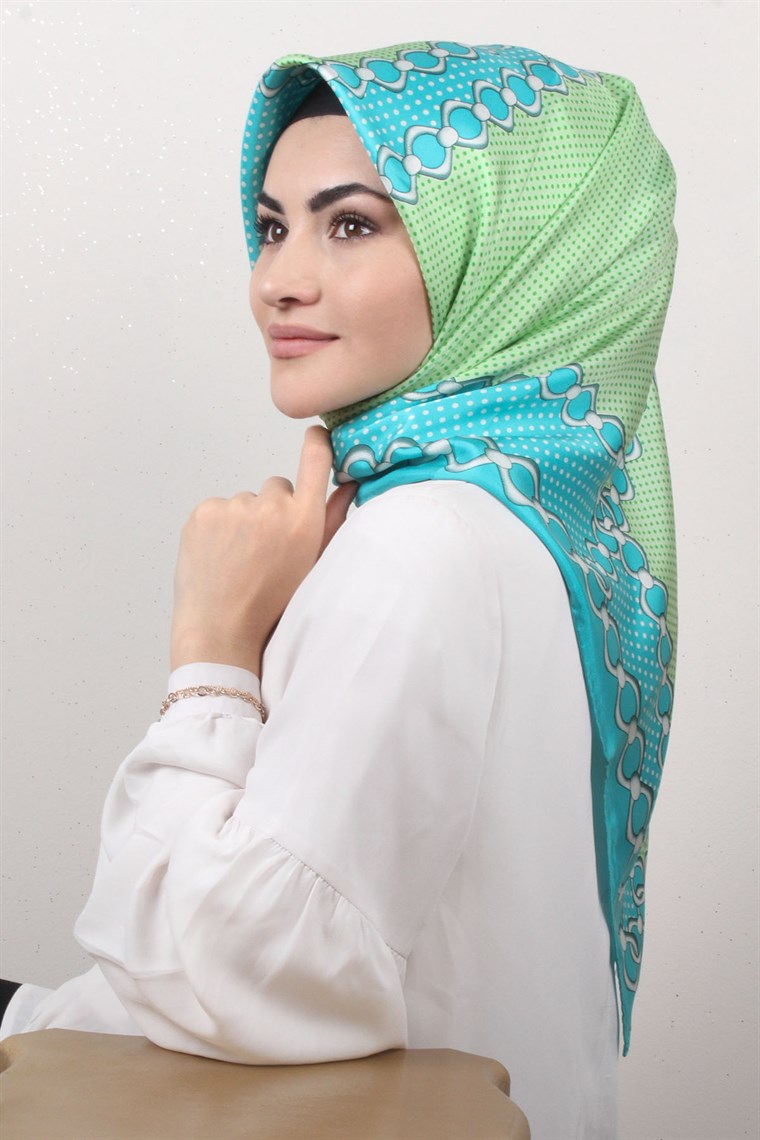 5310-16 ARMİNE İPEK YEŞİL SOMON