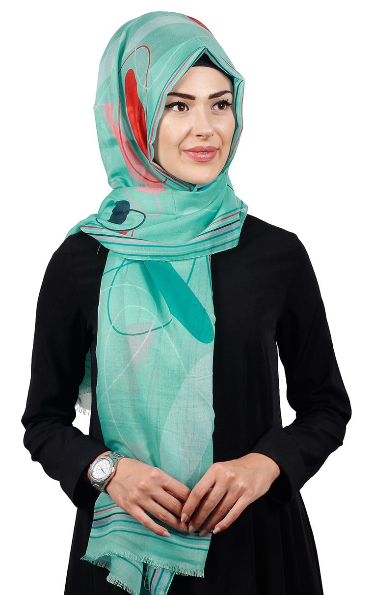 Pamuklu Desenli Şal 5771-2