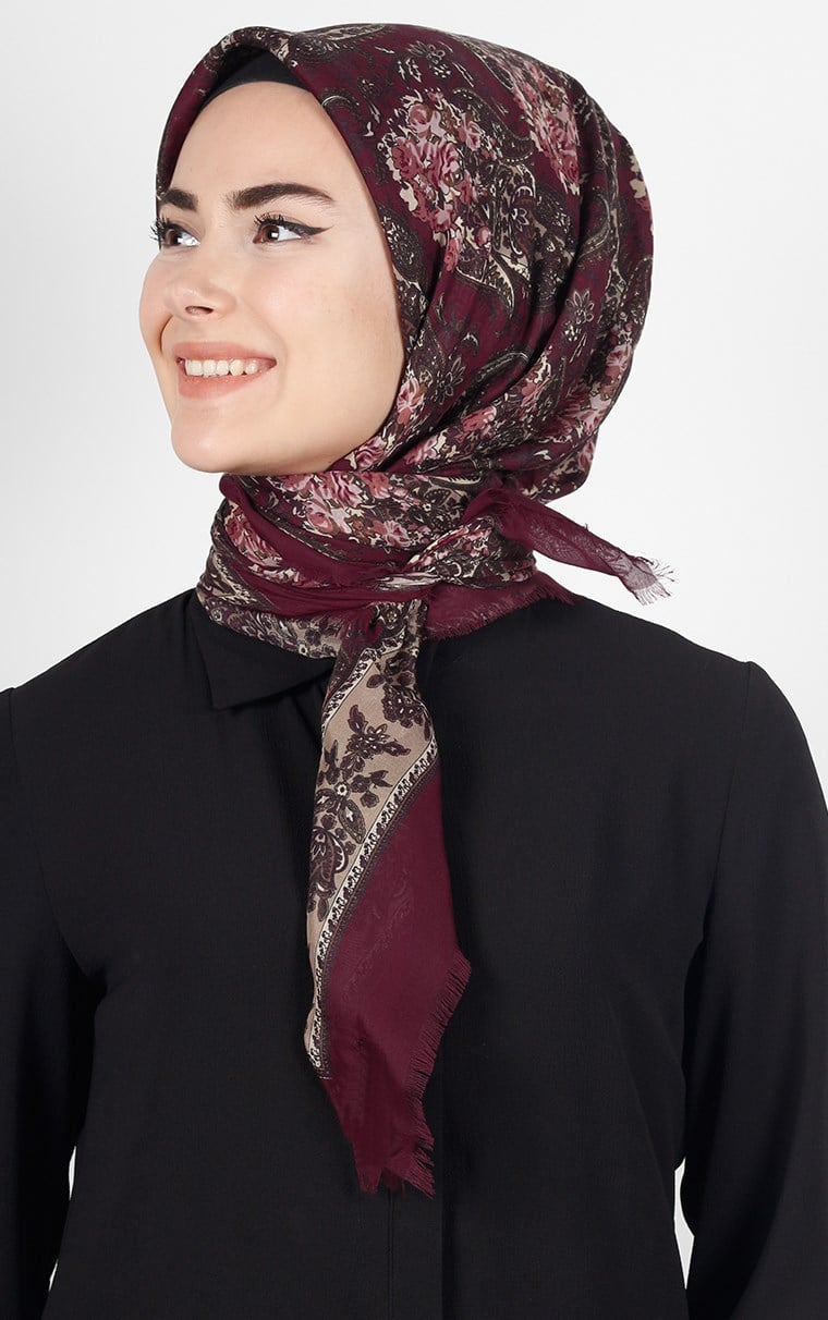 Akel Pamuklu 140x140 Cm Eşarp 1080-3