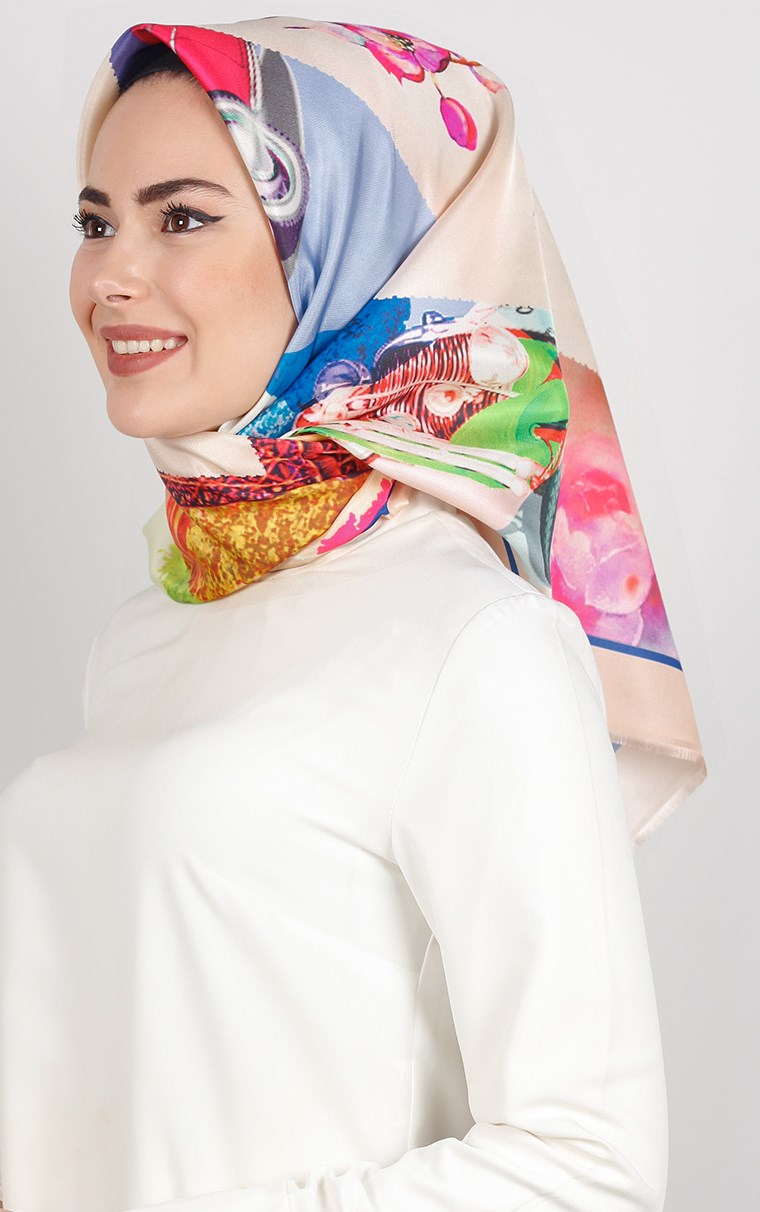 Piramit Tafta Dijital Eşarp 1922-2