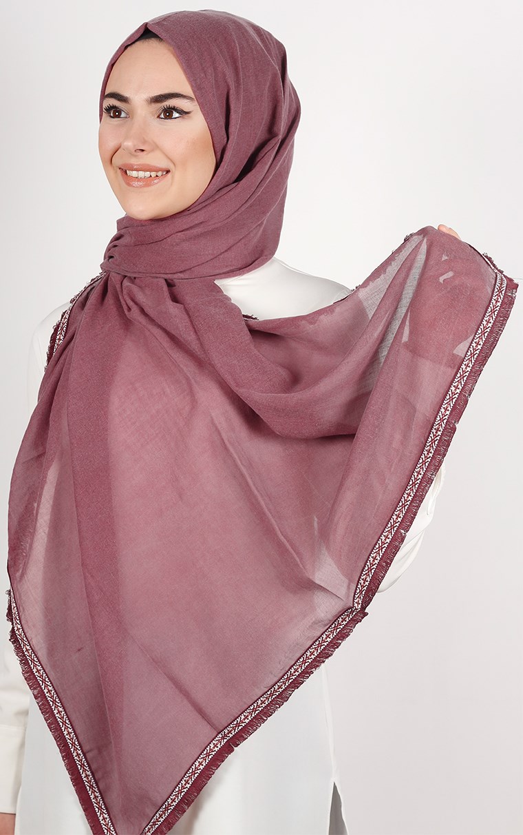 Şeritli Coton Şal 1249-2