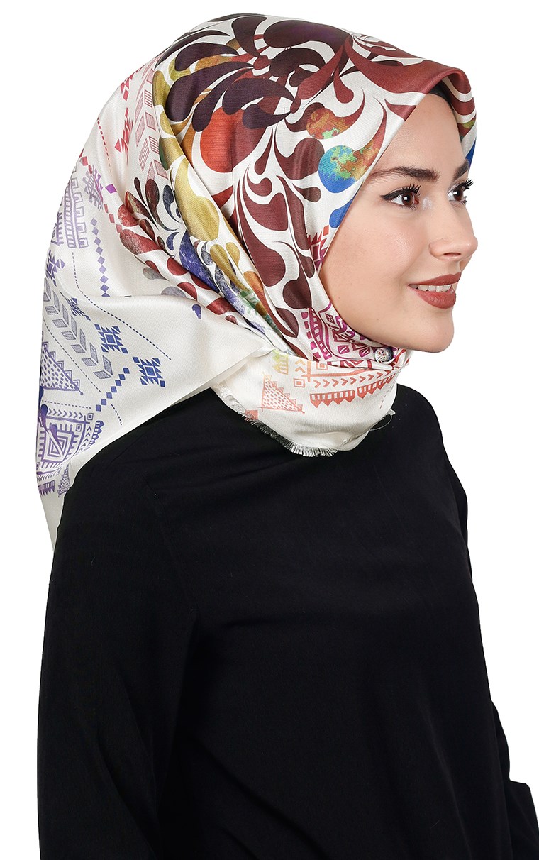 Piramit Tafta Dijital Eşarp 1915-2