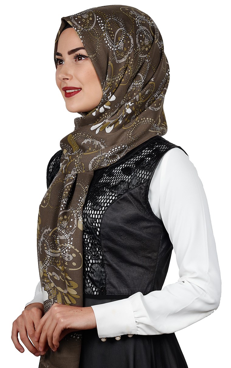 Kışlık Yünlü Şal 5381-10