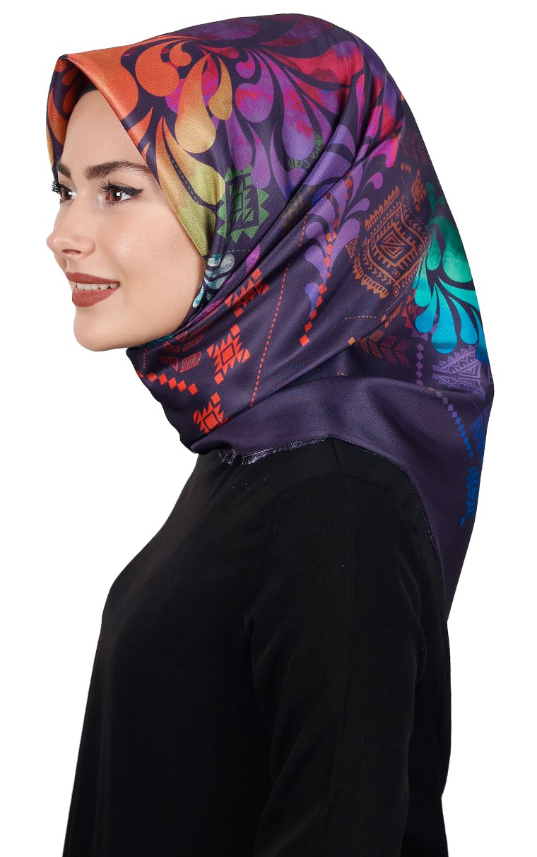 Piramit Tafta Dijital Eşarp 1915-1