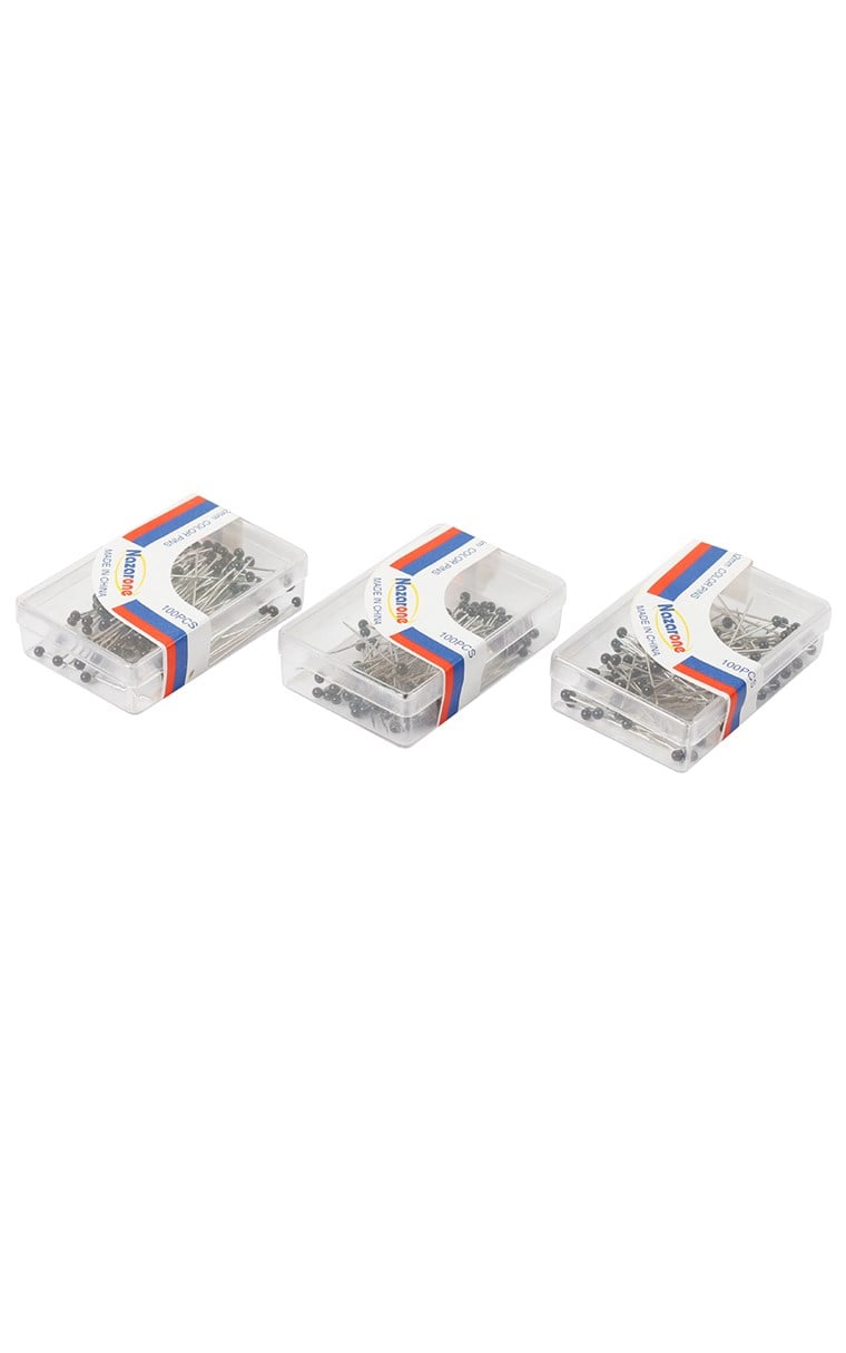 301-0001-01 100LÜ EŞARP İĞNESİ SİYAH