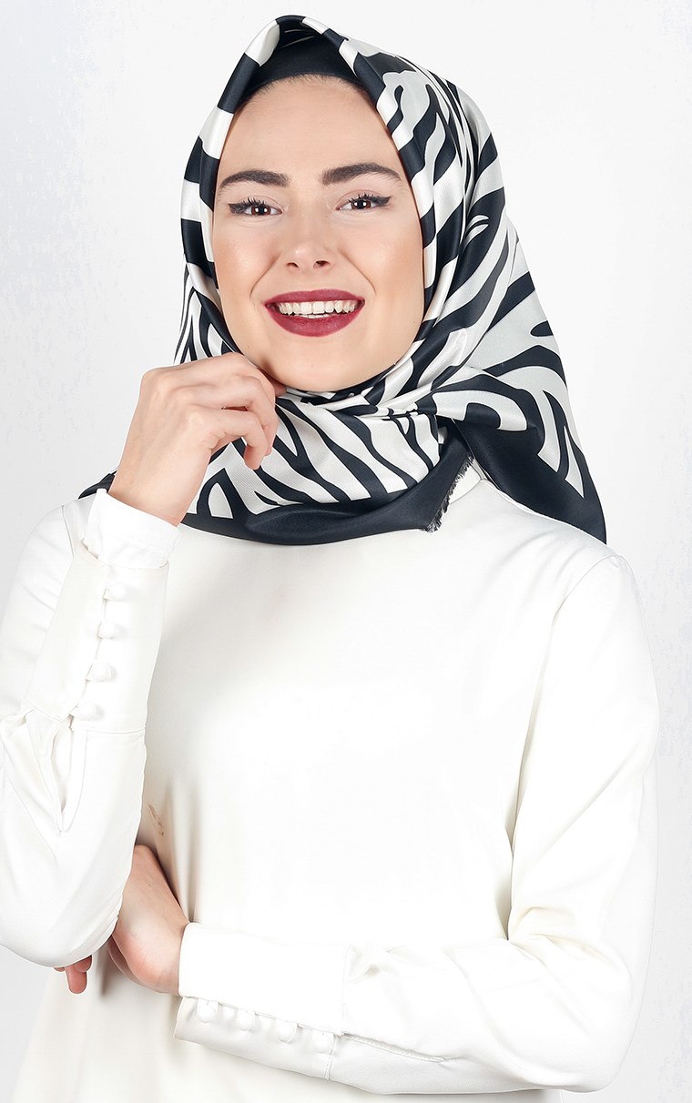 Tafta Dijital Eşarp 1338-7