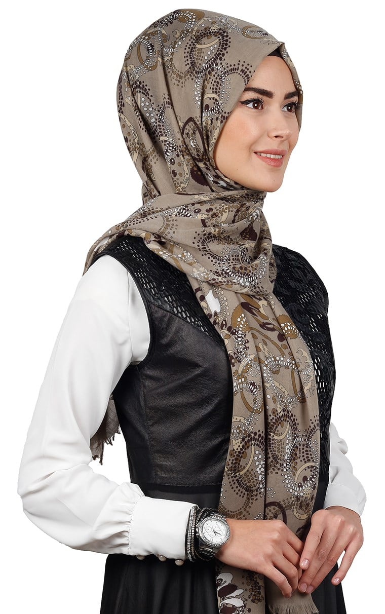 Kışlık Yünlü Şal 5181-1