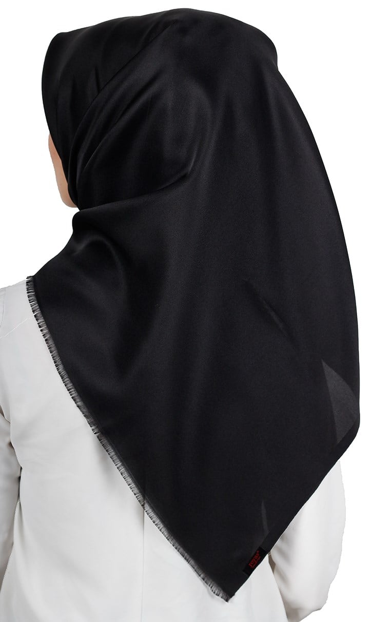 Delux Tafta Eşarp 1000-11 Siyah