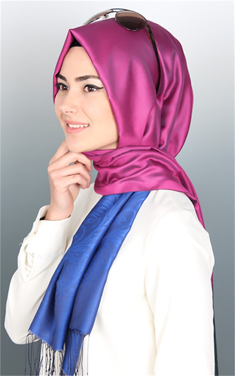500-0013-27 ÇİFT YÖNLÜ İPEKSİ ŞAL
