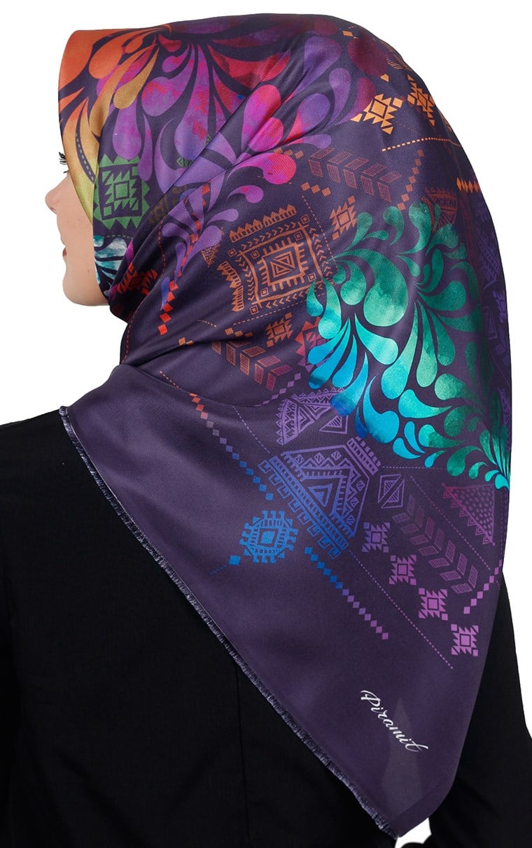 Piramit Tafta Dijital Eşarp 1915-1