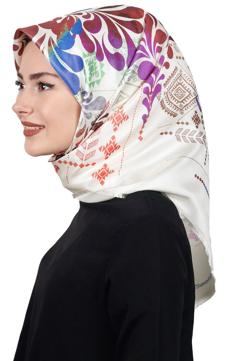 Piramit Tafta Dijital Eşarp 1915-2