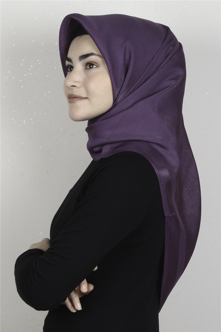 Abiye Bordürlü Eşarp 6002-23 Mor