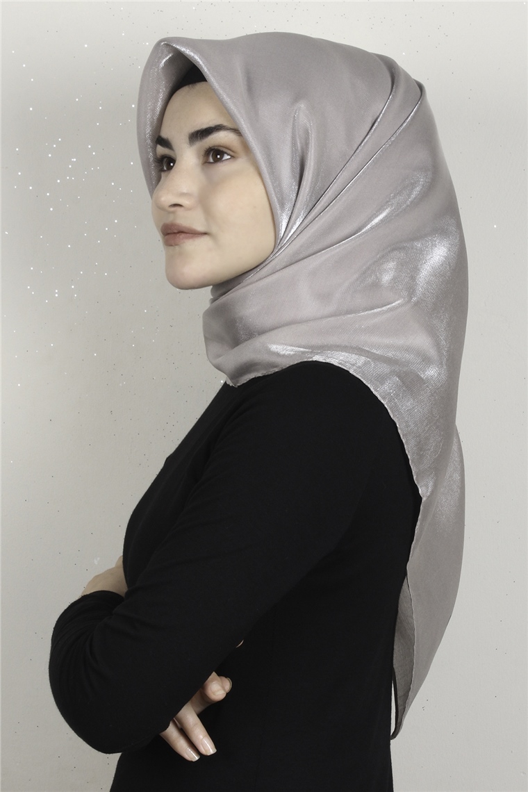 Abiye Bordürlü Eşarp 6002-24 Çöl Kahvesi