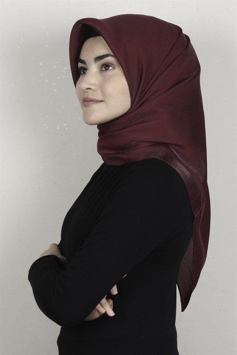 Abiye Bordürlü Eşarp 6002-27 Bordo