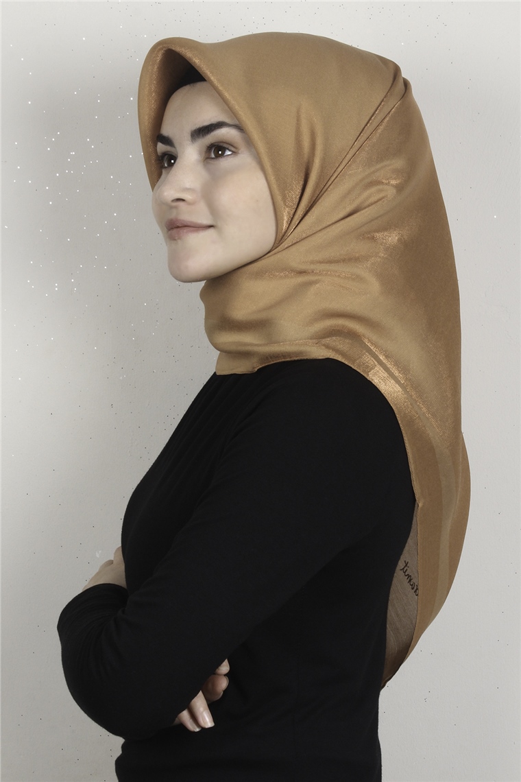 Abiye Bordürlü Eşarp 6002-28 Kavuniçi