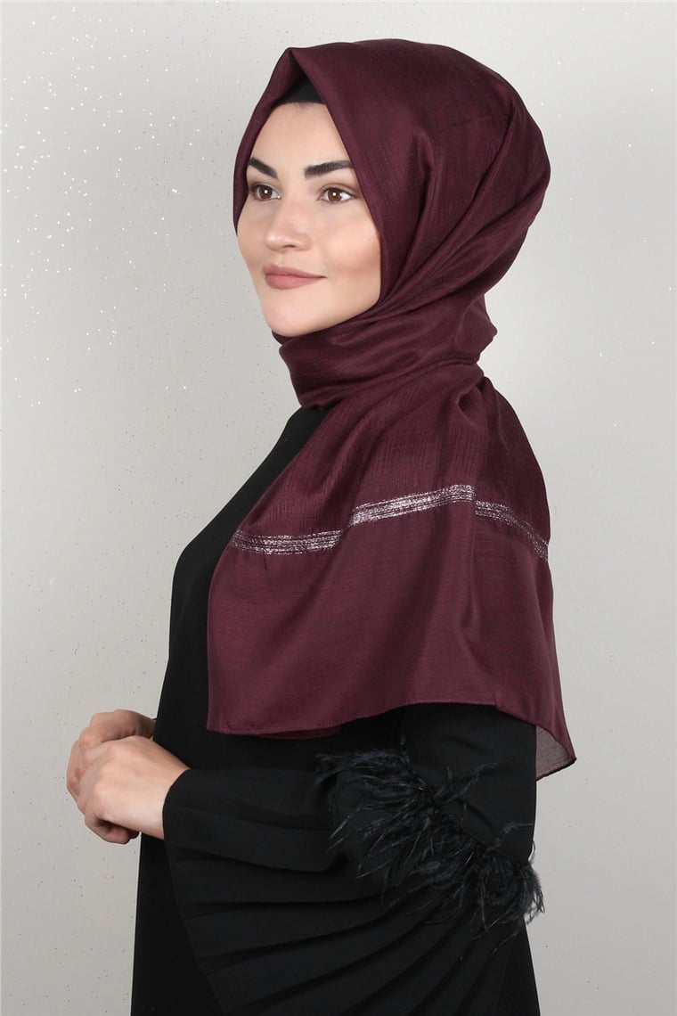 Açelya Şal 1372-14 Bordo