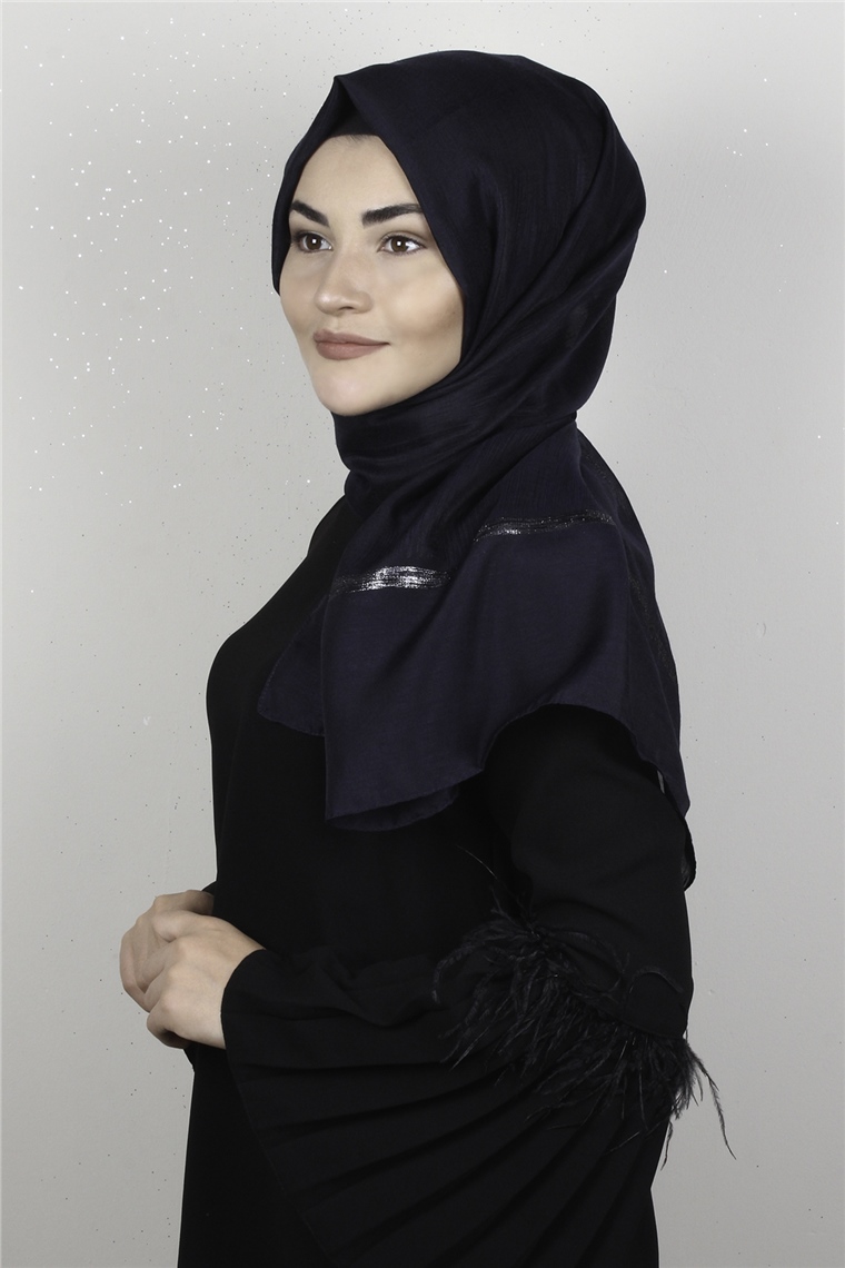 Açelya Şal 1372-5 Lacivert