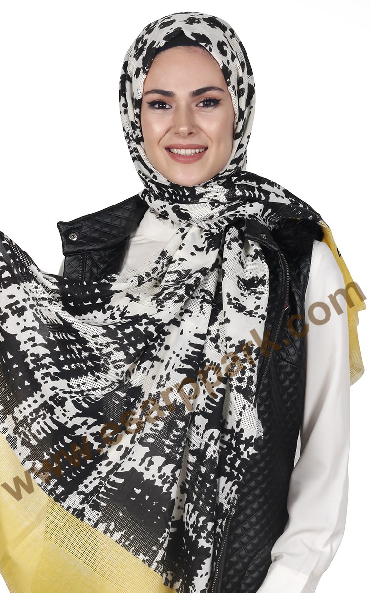 Akel Fileli Desenli Şal 147-5