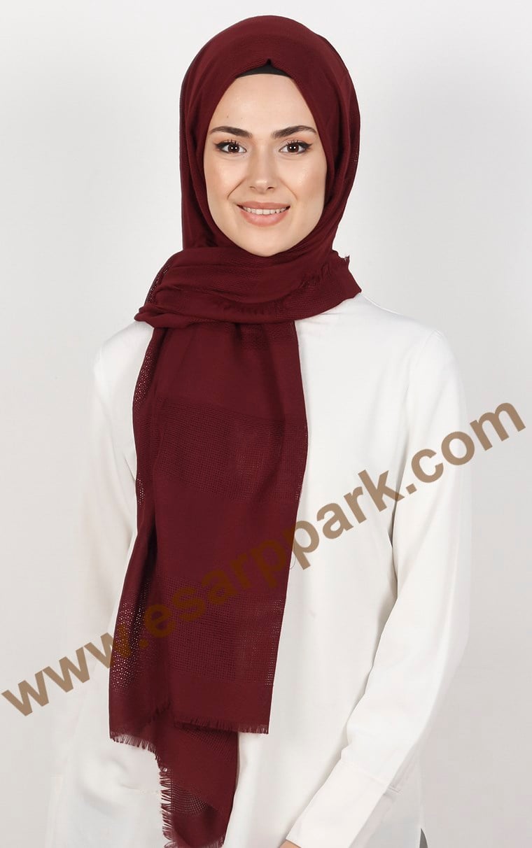 Akel İndigo Fileli Şal 140-1