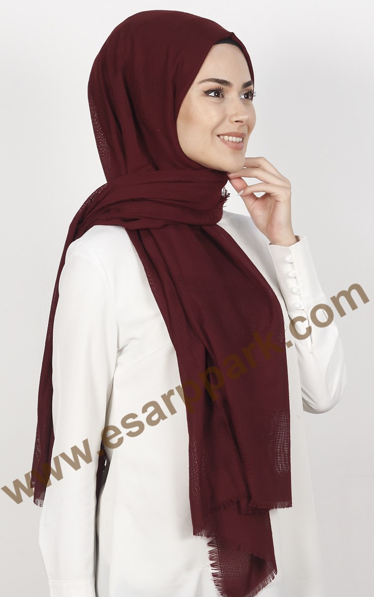 Akel İndigo Fileli Şal 140-1