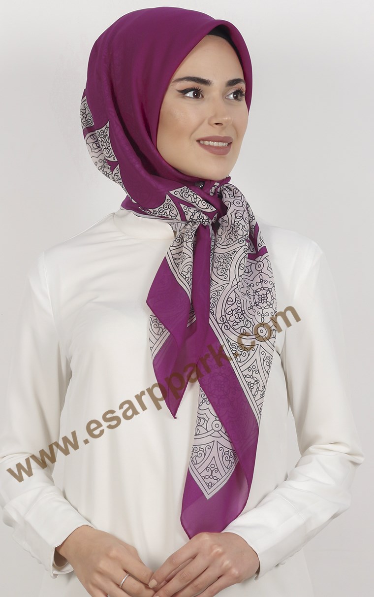 Akel Krep Şifon 140x140 Cm Eşarp 1050-10