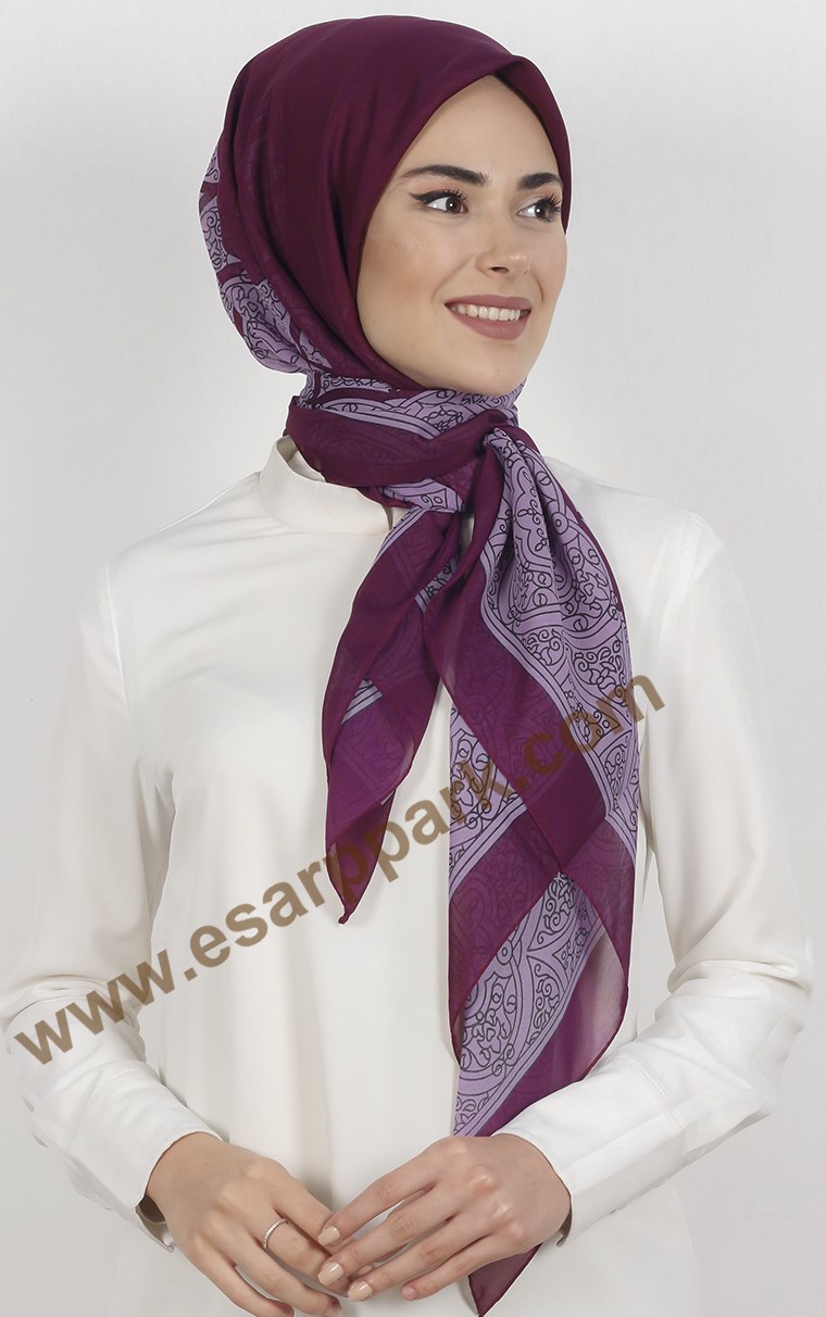 Akel Krep Şifon 140x140 Cm Eşarp 1050-4