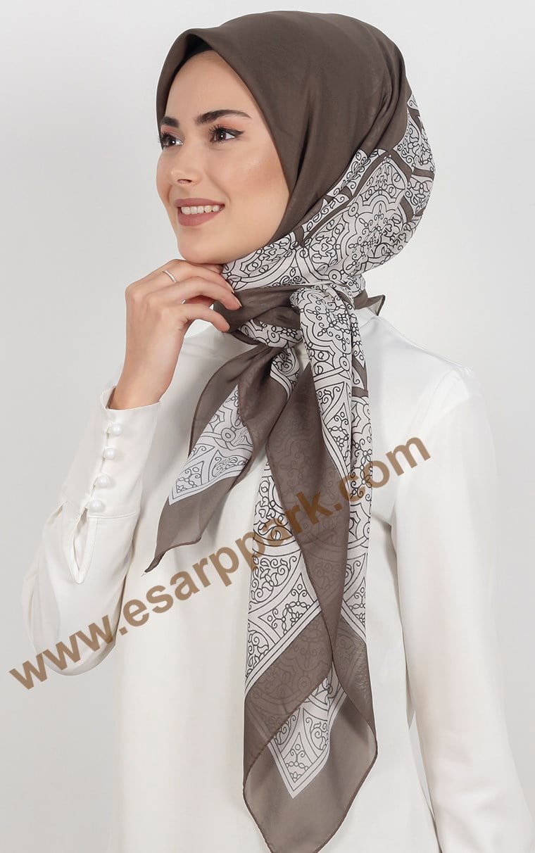 Akel Krep Şifon 140x140 Cm Eşarp 1050-6